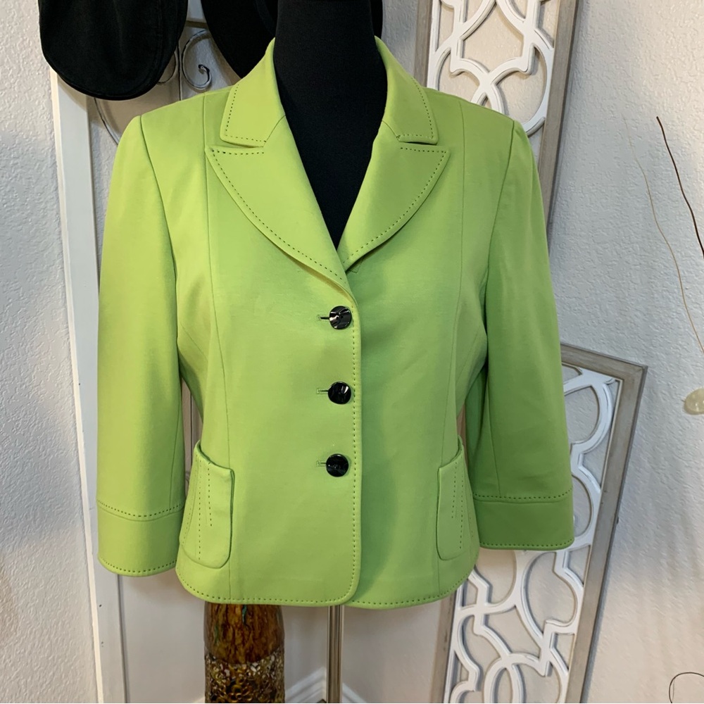Tahari Lime Green Blazer